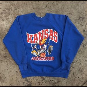 VINTAGE KANSAS UNIVERSITY BASKETBALL SWEATSHIRT